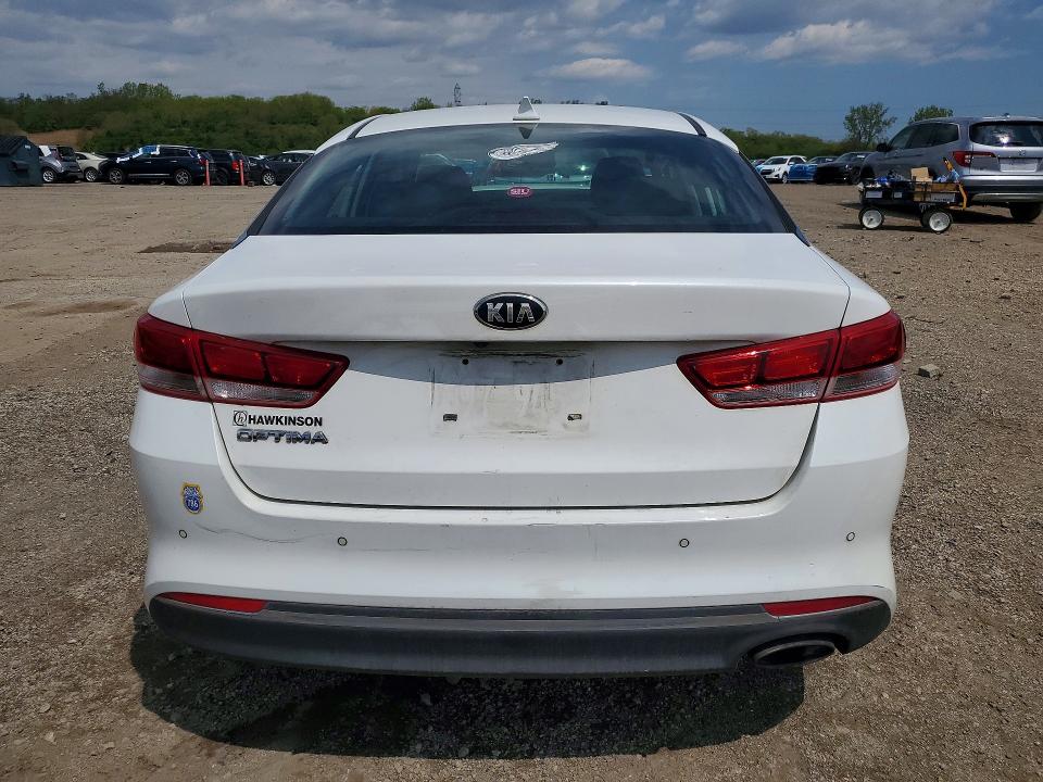 2018 Kia Optima VIN 5XXGT4L35JG252572 COPART salvage auction — FRONT END, Il - Salvage Certificate, sold $375 on 2026-07-10 (photo 6)