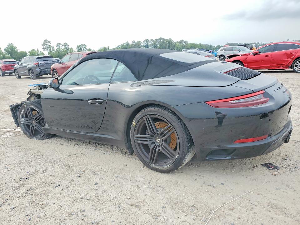 2017 Porsche 911 VIN WP0CA2A90HS142481 COPART salvage auction — FRONT END, TX, sold $34,000 on 2026-07-17 (photo 2)