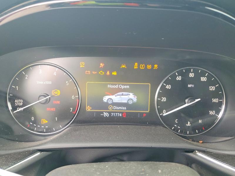 2022 Buick Envision VIN LRBAZLR41ND109566 COPART salvage auction — HAIL, Ks - Cert Of Title-Salvage, sold $5,700 on 2026-07-09 (photo 9)