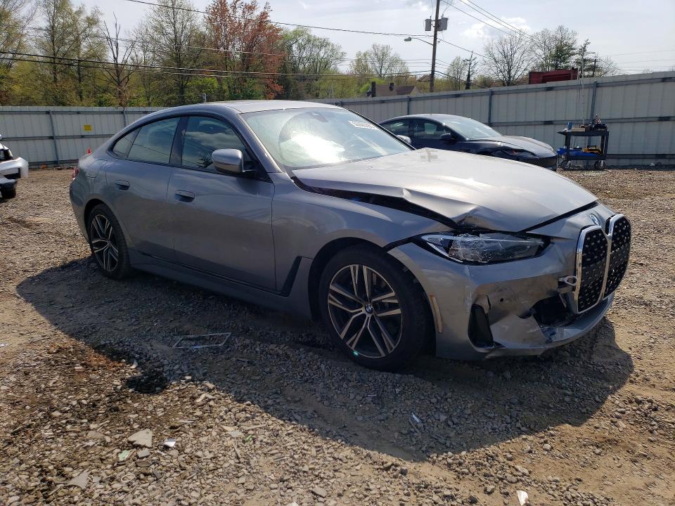 2022 BMW 4er VIN WBA63AV00NFL98084 COPART salvage auction — FRONT END, NJ - CERT OF TITLE-SALVAGE, sold $11,800 on 2026-07-31 (photo 4)