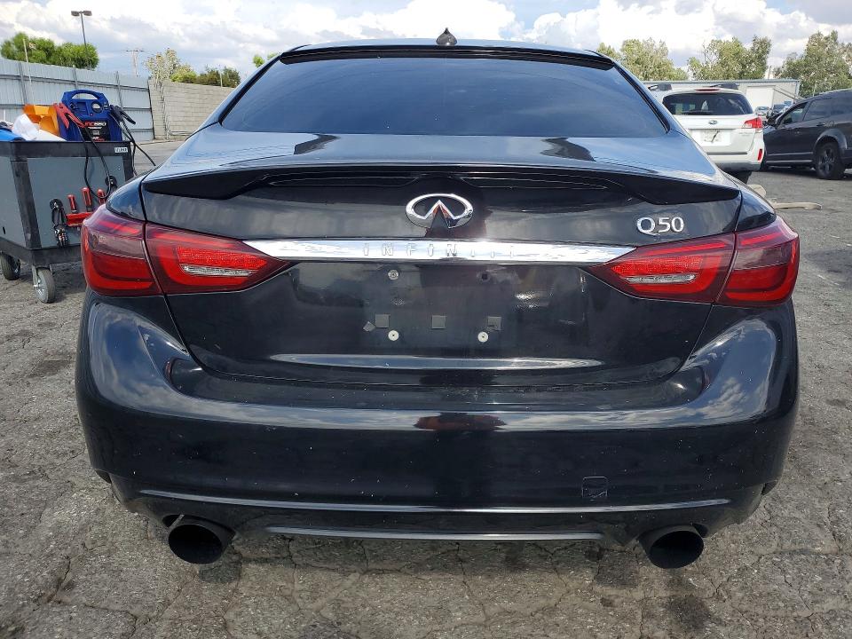 2020 Infiniti Q50 VIN JN1EV7AP5LM207284 COPART salvage auction — FRONT END, Ca - Salvage Certificate, sold $2,500 on 2026-07-02 (photo 6)