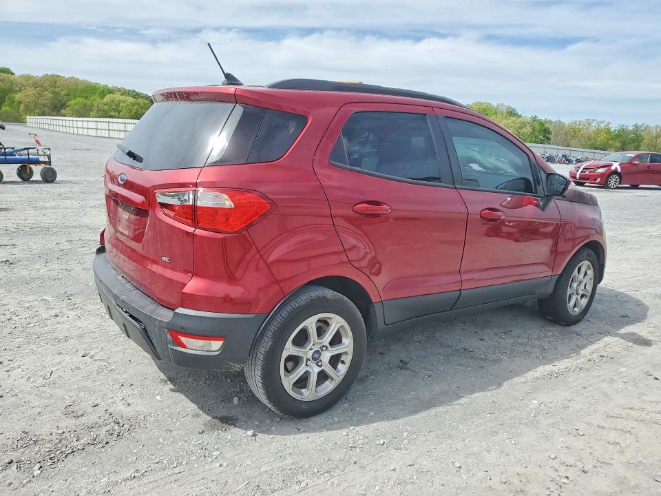 2021 Ford Ecosport VIN MAJ3S2GE1MC453395 COPART salvage auction — ENGINE BURN, Nc - Parts Only-Record Of Sale, sold $175 on 2026-07-29 (photo 3)
