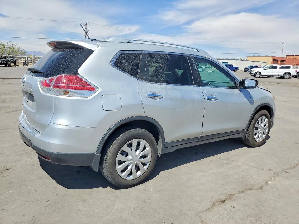2016 Nissan Rogue VIN KNMAT2MT5GP615401 COPART salvage auction — FRONT END, Tx - Salvage Vehicle Title, sold $1,900 on 2026-07-31 (photo 3)