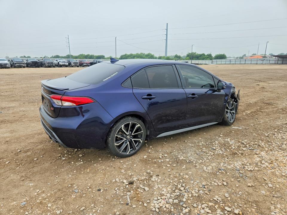 2020 Toyota Corolla VIN JTDS4RCE0LJ009742 COPART salvage auction — FRONT END, Tx - Salvage Vehicle Title, sold $2,800 on 2026-07-08 (photo 3)