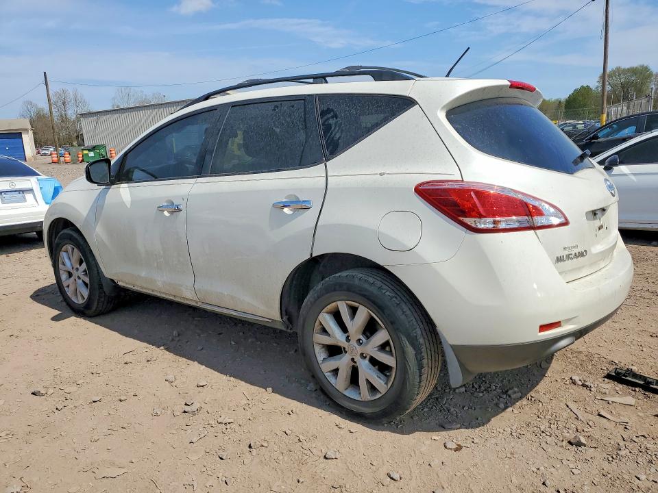 2012 Nissan Murano VIN JN8AZ1MW9CW219091 COPART salvage auction — FRONT END, Pa - Certificate Of Salvage, sold $875 on 2026-07-27 (photo 2)