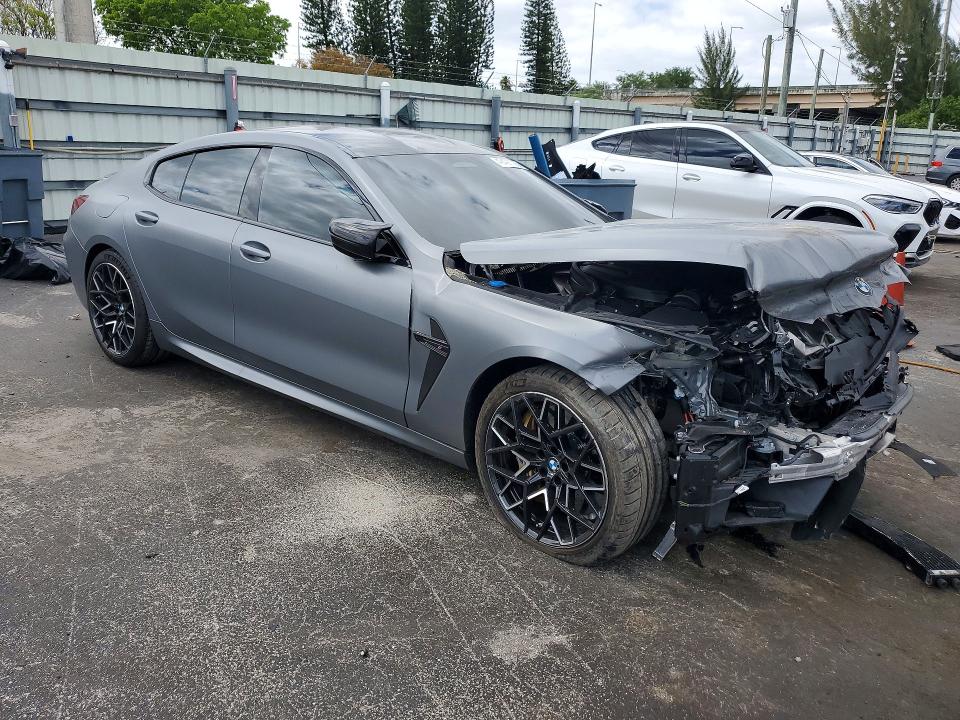 2025 BMW M8 VIN WBSGV0C07SCV33680 COPART salvage auction — FRONT END, Fl - Cert Of Title Slvg Rebuildable, sold $12,100 on 2026-07-27 (photo 4)