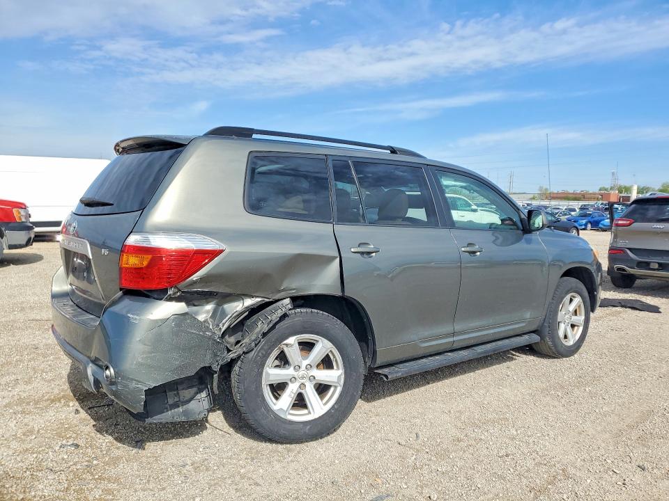 2008 Toyota Highlander VIN JTEDS41A082027947 COPART salvage auction — REAR END, Ia - Cert Of Title-Salvage Title, sold $1,000 on 2026-07-15 (photo 3)