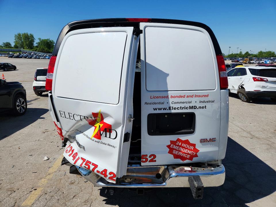 2023 Gmc Savana VIN 1GTW7AFP2P1201855 COPART salvage auction — REAR END, MO - SALVAGE CERTIFICATE OF TITLE, sold $10,400 on 2026-07-31 (photo 6)