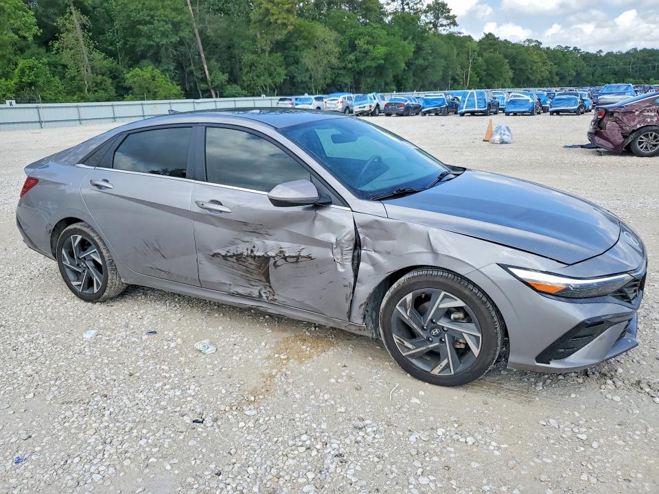 2024 Hyundai Elantra VIN KMHLS4DG3RU746725 COPART salvage auction — SIDE, Tx - Certificate Of Title, sold $6,800 on 2026-07-14 (photo 4)