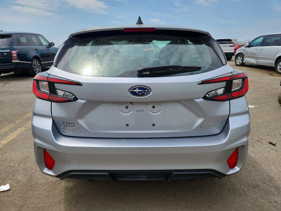 2025 Subaru Impreza VIN JF1GUAFC8S8334359 COPART salvage auction — FRONT END, PA - CERTIFICATE OF SALVAGE, sold $5,100 on 2026-07-14 (photo 6)
