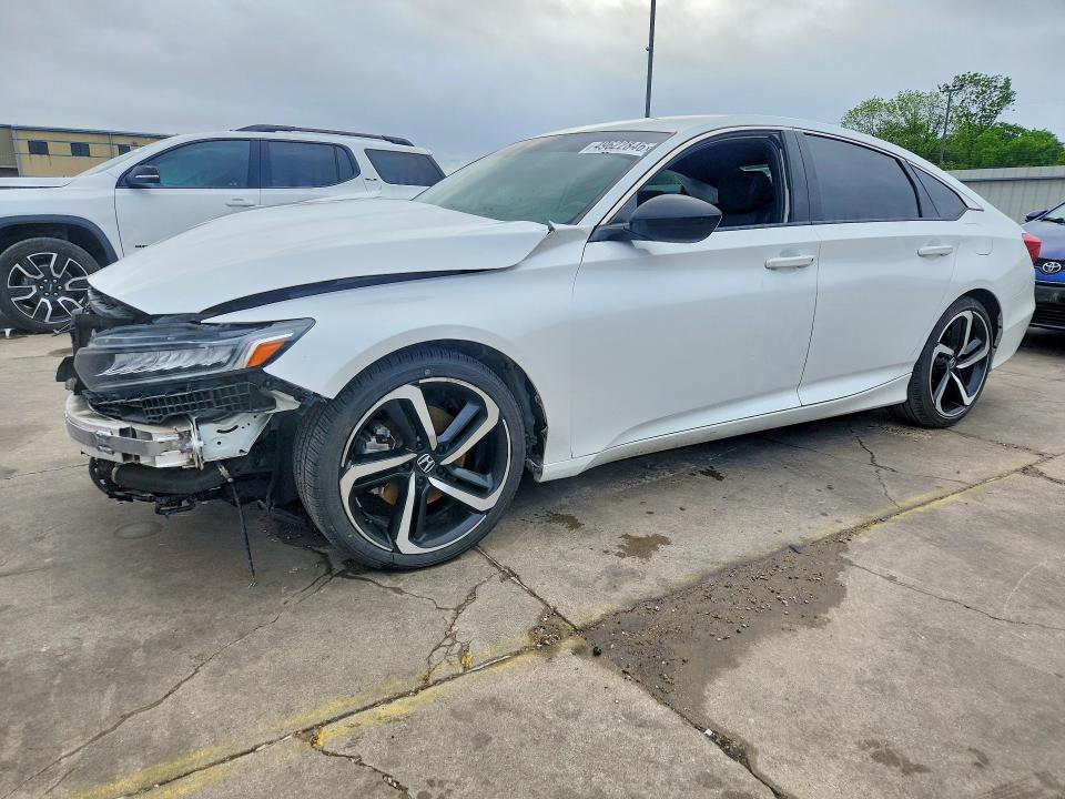 2022 Honda Accord VIN 1HGCV1F38NA037743 COPART salvage auction — FRONT END, Tx - Salvage Vehicle Title, sold $3,600 on 2026-07-02 (photo 1)