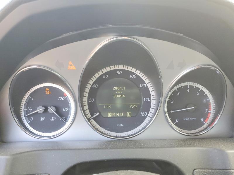 2011 Mercedes-benz C-klasse VIN WDDGF8BB4BA502667 COPART salvage auction — REAR END, Md - Cert Of Salvage > 75% Damage, sold $350 on 2026-07-27 (photo 9)