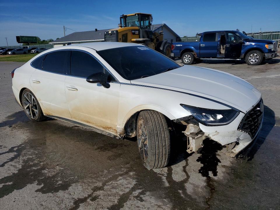 2021 Hyundai Sonata VIN 5NPEJ4J25MH067910 COPART salvage auction — FRONT END, Salvage Title, sold $2,750 on 2026-08-03 (photo 4)