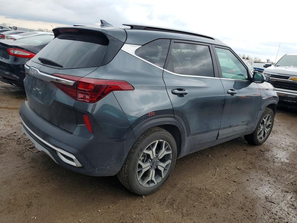 2023 Kia Seltos VIN KNDERCAAXP7467612 COPART salvage auction — FRONT END, Il - Salvage Certificate, sold $7,400 on 2026-08-06 (photo 3)