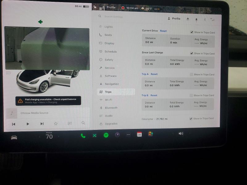 2021 Tesla Model 3 VIN 5YJ3E1EA2MF084979 COPART salvage auction — REAR END, Ga - Cert Of Title-Salvage, sold $13,200 on 2026-07-10 (photo 9)