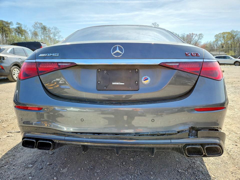 2025 Mercedes-benz S-klasse VIN W1K6G8CBXSA313321 COPART salvage auction — FRONT END, Md - Cert Of Salvage < 75% Damage, sold $60,000 on 2026-07-28 (photo 6)