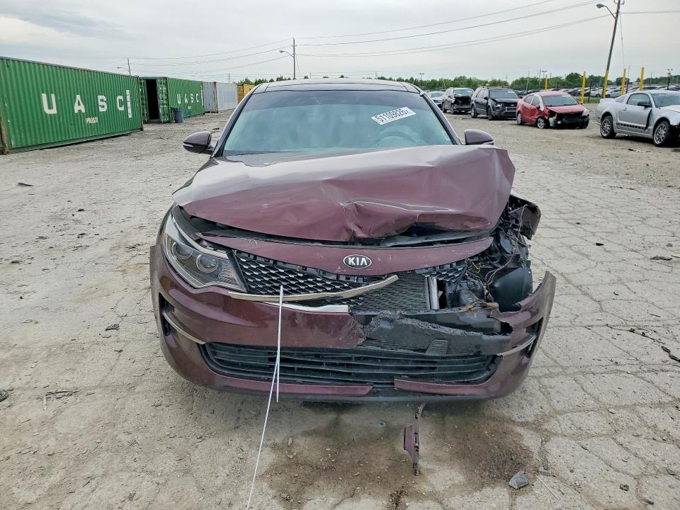2016 Kia Optima VIN 5XXGU4L39GG101918 COPART salvage auction — FRONT END, In - Cert Of Title-Salvage Title, sold $675 on 2026-07-28 (photo 5)