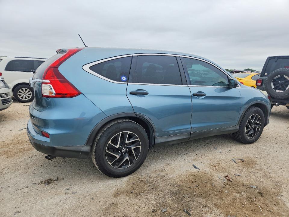2016 Honda Cr-v VIN 2HKRM3H4XGH560027 COPART salvage auction — MINOR DENT/SCRATCHES, Tx - Salvage Vehicle Title, sold $5,400 on 2026-07-02 (photo 3)