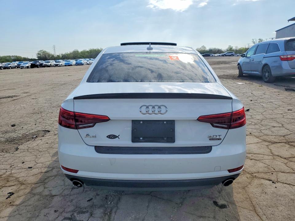 2017 Audi A4 VIN WAUANAF40HN039012 COPART salvage auction — FRONT END, IL - SALVAGE CERTIFICATE, sold $775 on 2026-07-24 (photo 6)