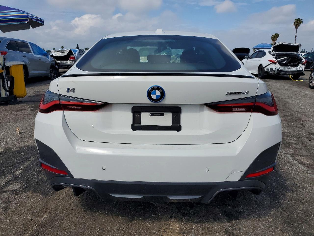 2024 BMW i4 VIN WBY83FB02RFT23615 COPART salvage auction — Front End, ID - SALVAGE CERTIFICATE OF TITLE, sold $15,600 on 2026-07-10 (photo 6)