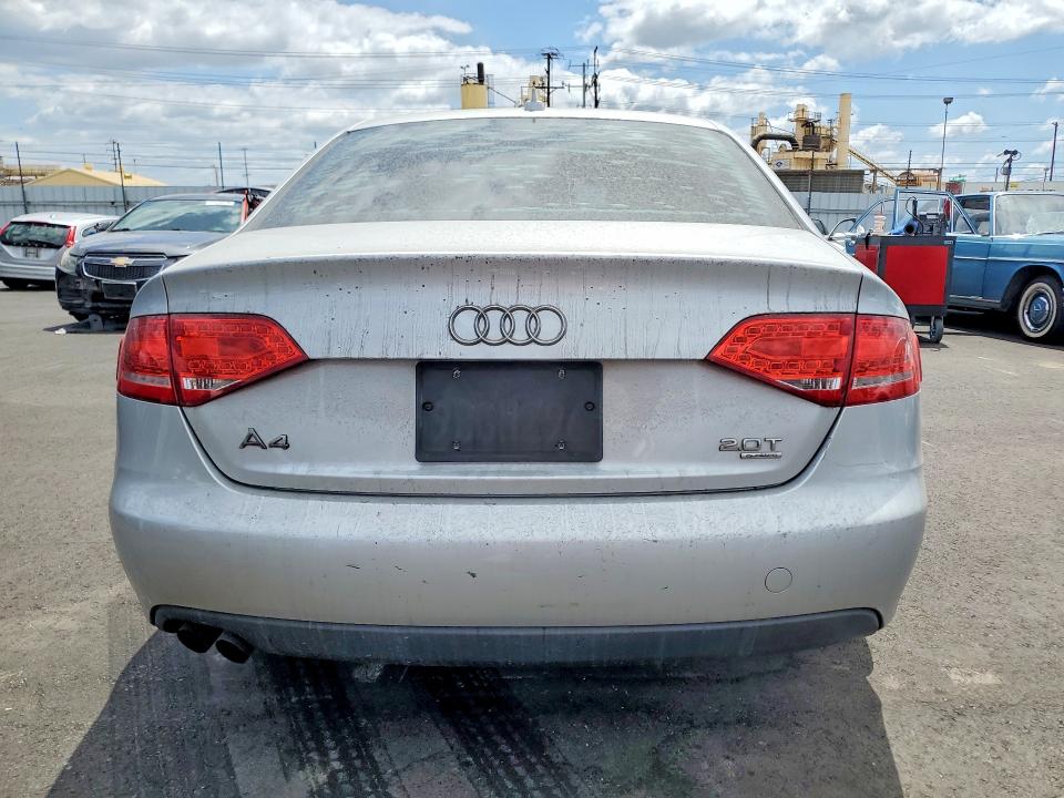 2011 Audi A4 VIN WAUFFAFL3BN052662 COPART salvage auction — MINOR DENT/SCRATCHES, CA - APP FOR DUP CLEAN OR AC, sold $225 on 2026-07-27 (photo 6)