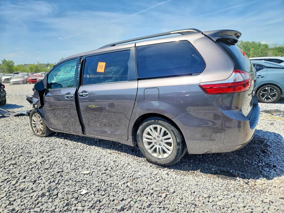 2016 Toyota Sienna VIN 5TDYK3DC5GS713552 COPART salvage auction — FRONT END, Al - Cert Of Title-Parts Only Salvg, sold $150 on 2026-07-28 (photo 2)