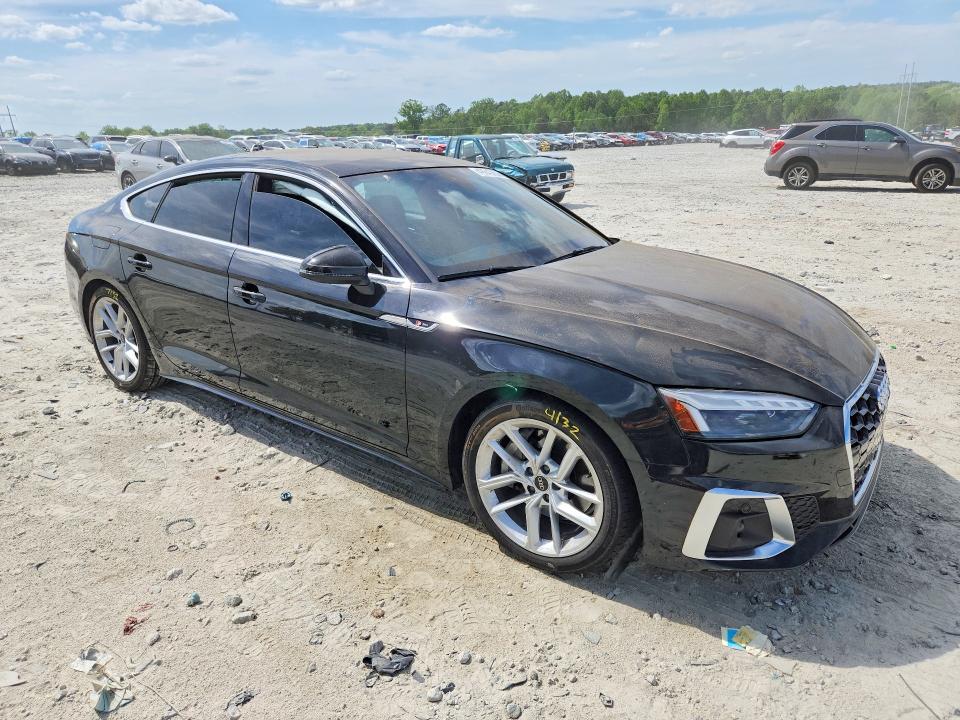 2023 Audi A5 VIN WAUFACF5XPA069596 COPART salvage auction — SIDE, Ga - Cert Of Title-Salvage, sold $13,700 on 2026-07-06 (photo 4)
