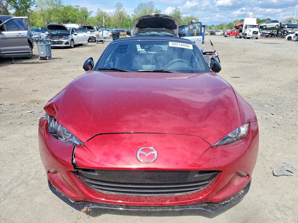 2022 Mazda Mx-5 VIN JM1NDAC77N0505582 COPART salvage auction — FRONT END, Md - Cert Of Salvage < 75% Damage, sold $250 on 2026-07-28 (photo 5)