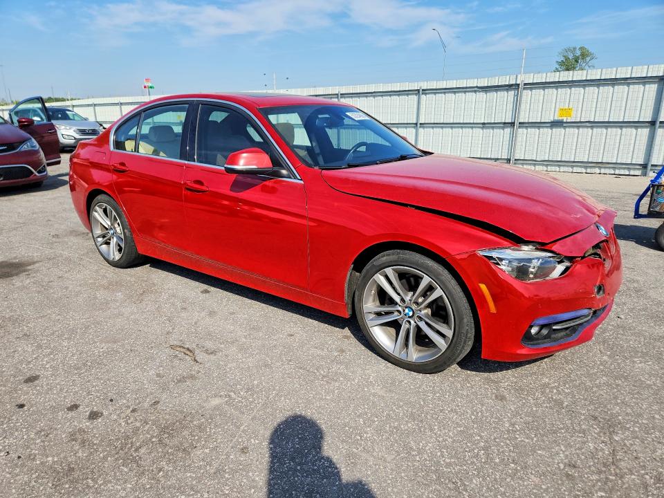 2017 BMW 3er VIN WBA8B9C57HK675835 COPART salvage auction — FRONT END, Nc - Salvage Certificate Of Title, sold $3,500 on 2026-07-02 (photo 4)