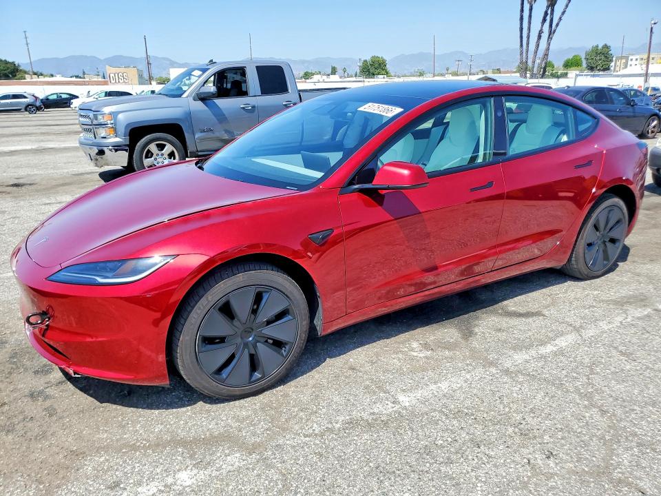 2025 Tesla Model 3 VIN 5YJ3E1EB0SF909147 — COPART salvage auction photo