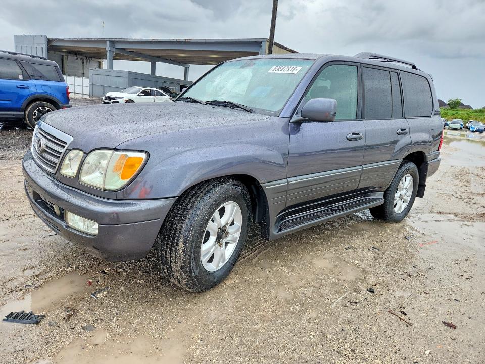 2004 Lexus Lx 470 VIN JTJHT00W943547090 COPART salvage auction — REAR END, Fl - Certificate Of Title (P), sold $11,400 on 2026-07-07 (photo 1)