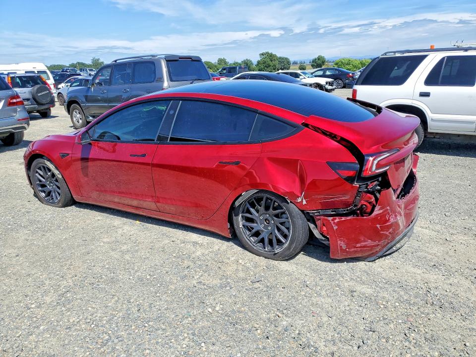 2024 Tesla Model 3 VIN 5YJ3E1EA0RF730060 COPART salvage auction — REAR END, Sc - Salvage Title, sold $8,400 on 2026-07-16 (photo 2)