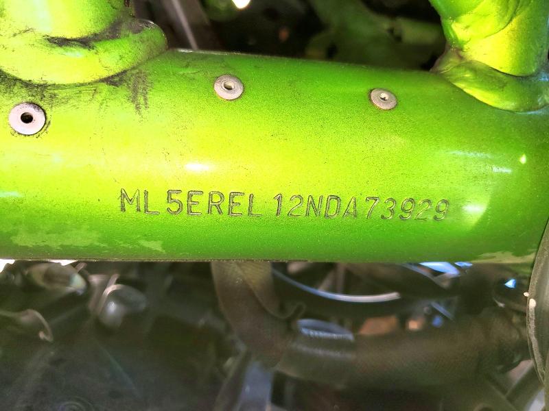 2022 Kawasaki Er VIN ML5EREL12NDA73929 COPART salvage auction — FRONT END, Az - Cert Of Title - Salvage, sold $950 on 2026-07-27 (photo 9)