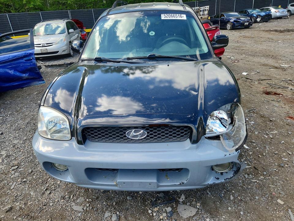 2004 Hyundai Santa fe VIN KM8SB12B24U665922 COPART salvage auction — FRONT END, MD - CERT OF SALVAGE > 75% DAMAGE, sold $300 on 2026-07-02 (photo 5)