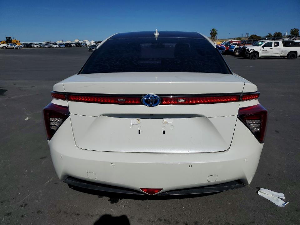 2016 Toyota Mirai VIN JTDBVRBD6GA000734 COPART salvage auction — FRONT END, Ca - Salvage Certificate, sold $225 on 2026-07-06 (photo 6)