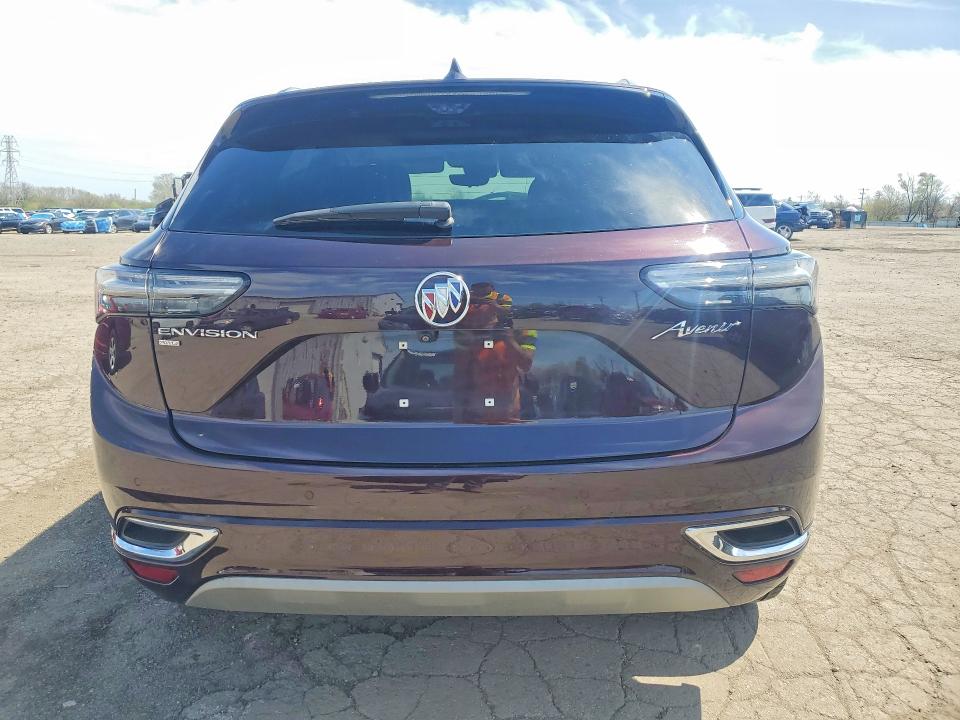 2021 Buick Envision VIN LRBFZSR47MD099656 COPART salvage auction — FRONT END, Il - Salvage Certificate, sold $6,000 on 2026-07-17 (photo 6)