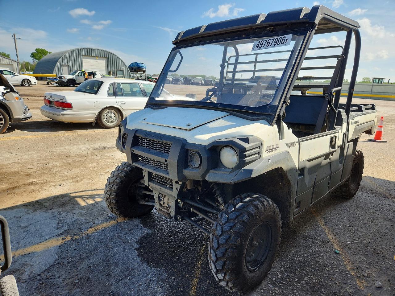 2023 Kawasaki KAF820 VIN JKBAFSF1XPB513646 COPART salvage auction — Front End, KS - CERT OF TITLE-NON HIGHWAY, sold $3,950 on 2026-07-05 (photo 1)