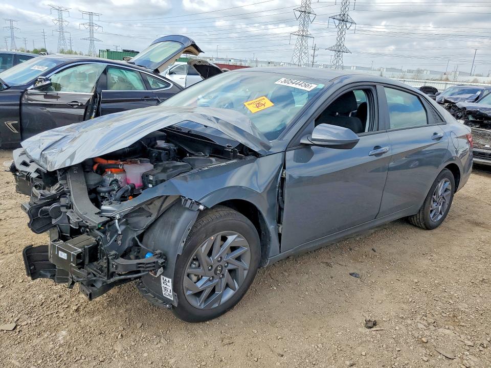 2025 Hyundai Elantra VIN KMHLM4DJXSU142729 COPART salvage auction — FRONT END, Il - Salvage Certificate, sold $5,200 on 2026-07-14 (photo 1)