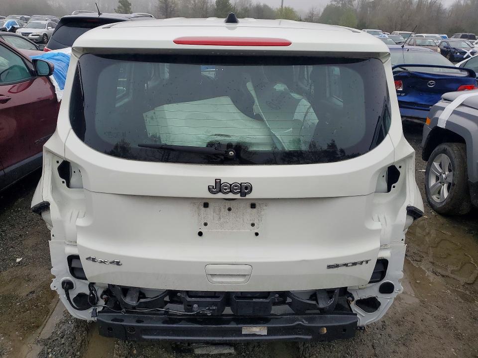 2022 Jeep Renegade VIN ZACNJDA10NPN51562 COPART salvage auction — ALL OVER, MD - CERT OF SALVAGE > 75% DAMAGE, sold $2,000 on 2026-08-14 (photo 6)