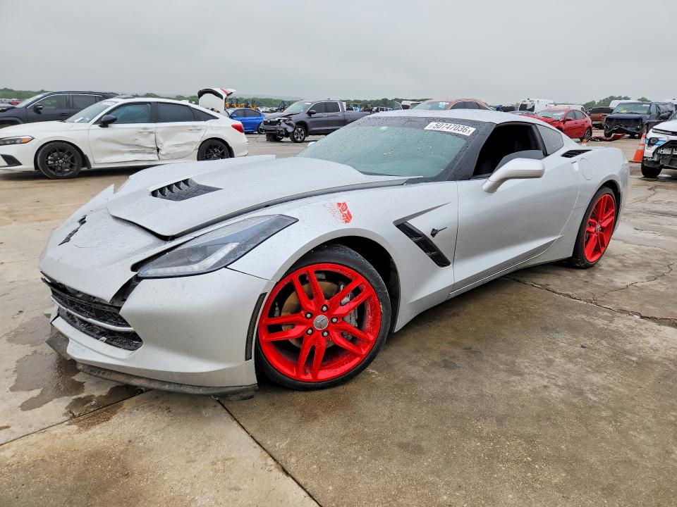 2019 Chevrolet Corvette VIN 1G1YA2D71K5101498 COPART salvage auction — FRONT END, Nm - Cert Of Title-Salvage, sold $12,000 on 2026-07-02 (photo 1)
