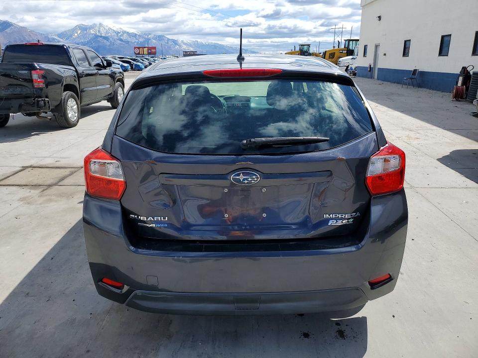 2014 Subaru Impreza VIN JF1GPAA63E8215681 COPART salvage auction — REAR END, Ut - Salvage Certificate, sold $675 on 2026-07-06 (photo 6)