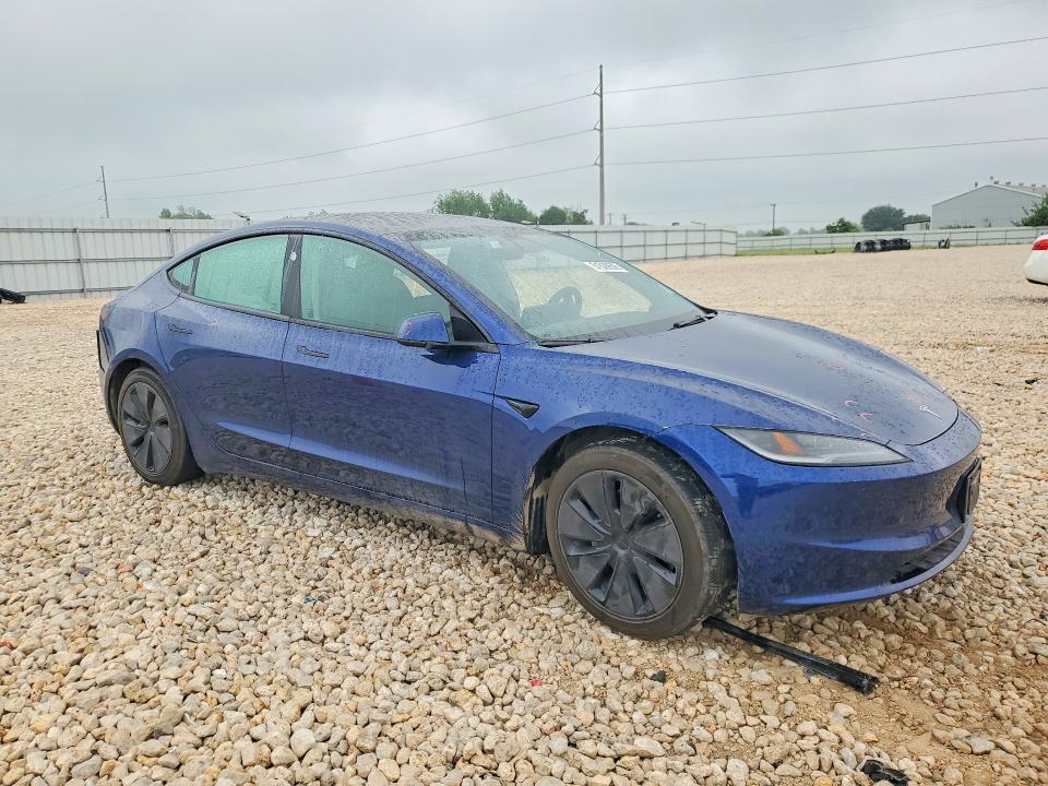 2024 Tesla Model 3 VIN 5YJ3E1EB1RF792396 COPART salvage auction — SIDE, TX, sold $450 on 2026-07-30 (photo 4)