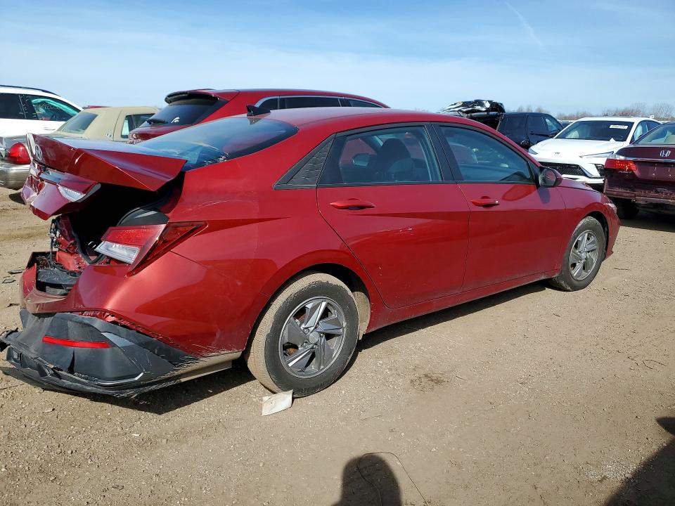 2025 Hyundai Elantra VIN KMHLL4DG5SU992338 COPART salvage auction — REAR END, Il - Salvage Certificate, sold $7,000 on 2026-07-28 (photo 3)