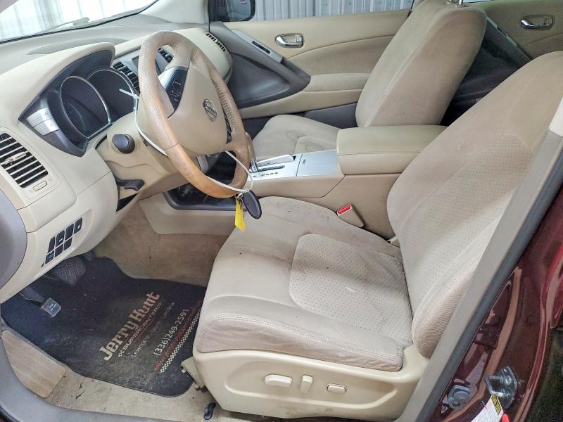 2014 Nissan Murano VIN JN8AZ1MU3EW412810 COPART salvage auction — FRONT END, Nc - Salvage Certificate Of Title, sold $375 on 2026-07-08 (photo 7)