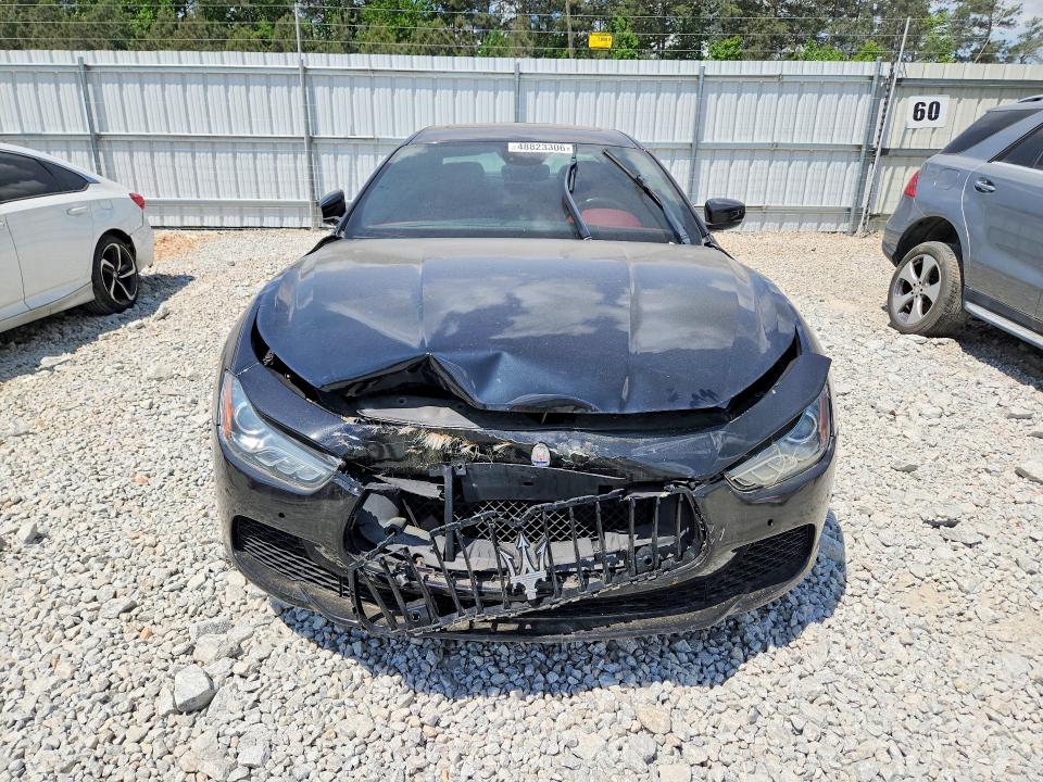 2017 Maserati Ghibli VIN ZAM57XSL4H1257181 COPART salvage auction — FRONT END, Id - Salvage Certificate Of Title, sold $1,150 on 2026-07-21 (photo 5)