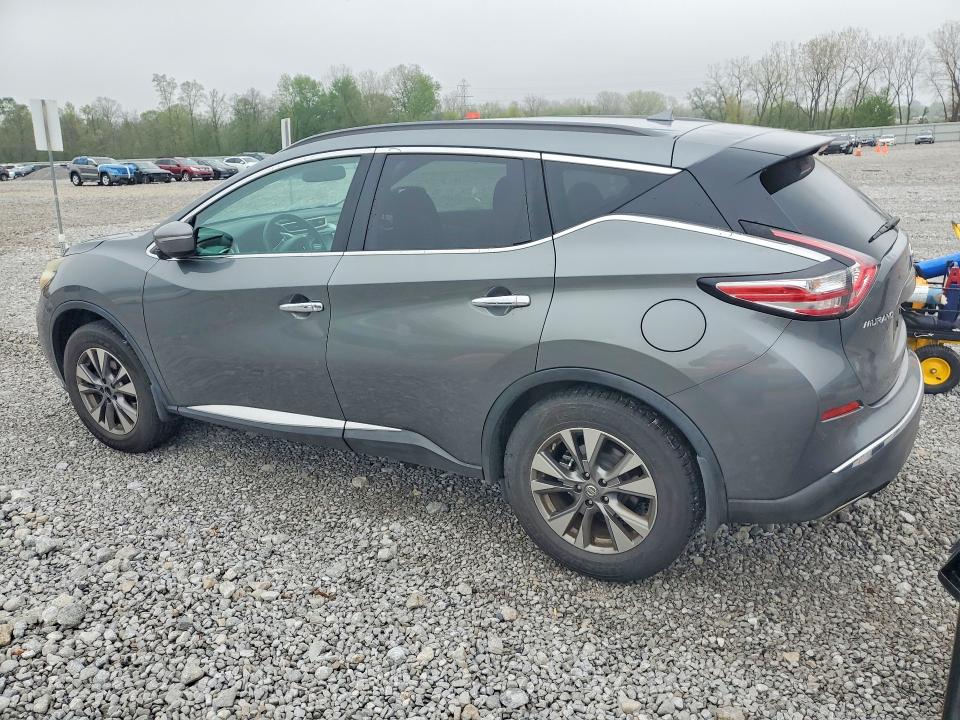 2015 Nissan Murano VIN 5N1AZ2MG9FN224114 COPART salvage auction — HAIL, Salvage Title, sold $350 on 2026-07-24 (photo 2)