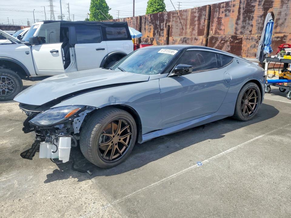 2024 Nissan Z VIN JN1BZ4BHXRM363438 COPART salvage auction — FRONT END, Az - Dis/Dlr/Exp Only Clean Title (P), sold $9,400 on 2026-07-27 (photo 1)