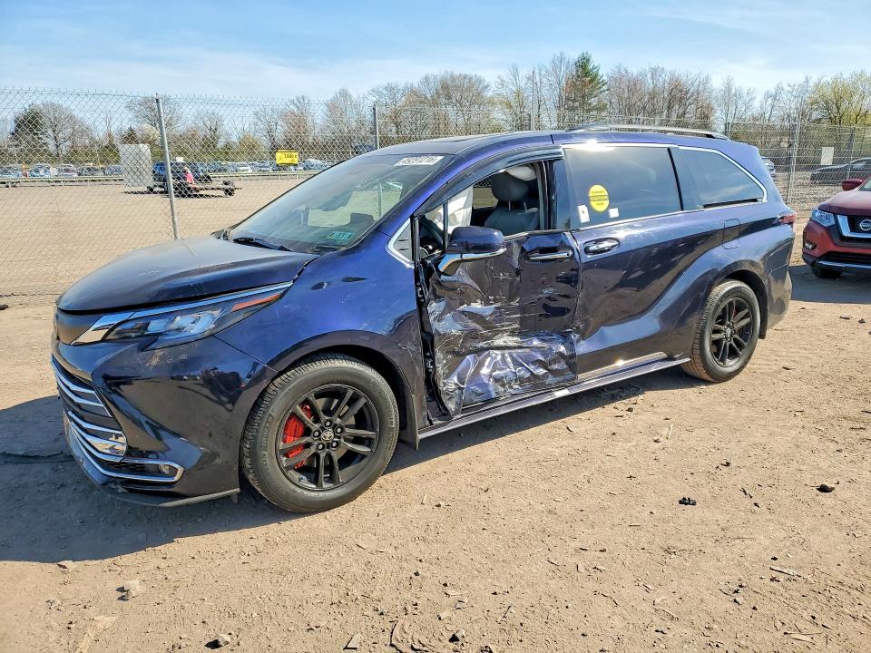 2023 Toyota Sienna VIN 5TDJSKFC2PS106405 COPART salvage auction — SIDE, Pa - Certificate Of Salvage, sold $12,400 on 2026-07-15 (photo 1)