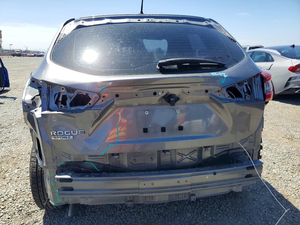2020 Nissan Rogue VIN JN1BJ1CV2LW542272 COPART salvage auction — REAR END, Ca - Salvage Certificate, sold $3,100 on 2026-07-24 (photo 6)