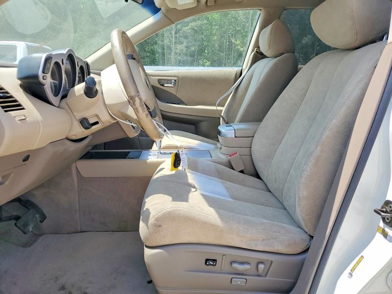 2007 Nissan Murano VIN JN8AZ08T07W506903 COPART salvage auction — FRONT END, GA - CERT OF TITLE-SALVAGE, sold $600 on 2026-07-22 (photo 7)